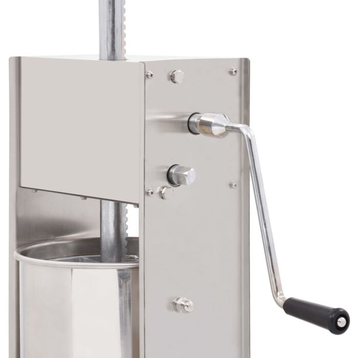 Vidaxl Manual Sausage Stuffer Silver 10 L Stainless Steel