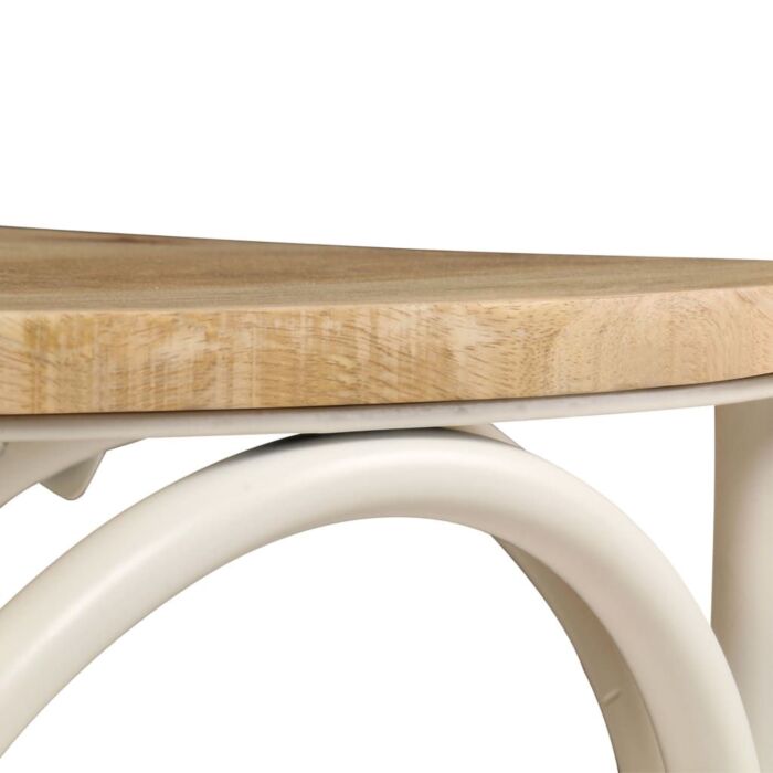 Vidaxl Cross Chairs 4 Pcs White Solid Mango Wood