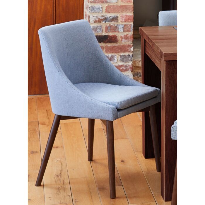 Walnut Grey Chair (pack Of Two)