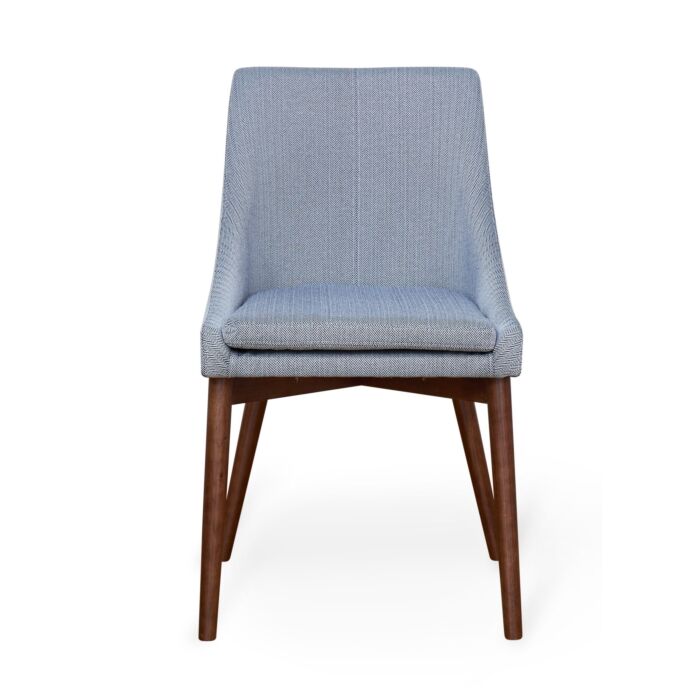 Walnut Grey Chair (pack Of Two)