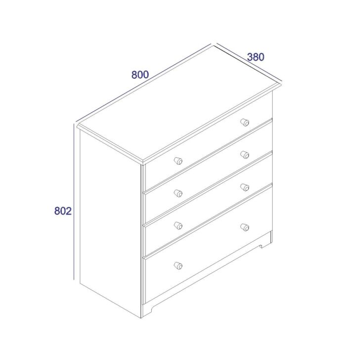 Colorado 4 Drawer Chest