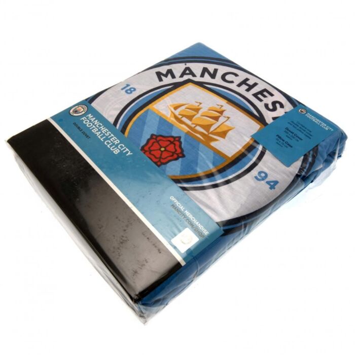 Manchester City Fc Pulse Double Duvet Set