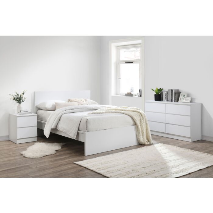Oslo 6 Drawer Chest White