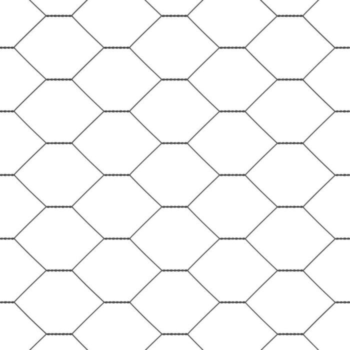 Vidaxl Hexagon Fence Grey 1.2x50 M Steel, Vidaxl Fence Posts With Base Plates 13 Pcs Ø32mm 68.5cm Galvanised Steel