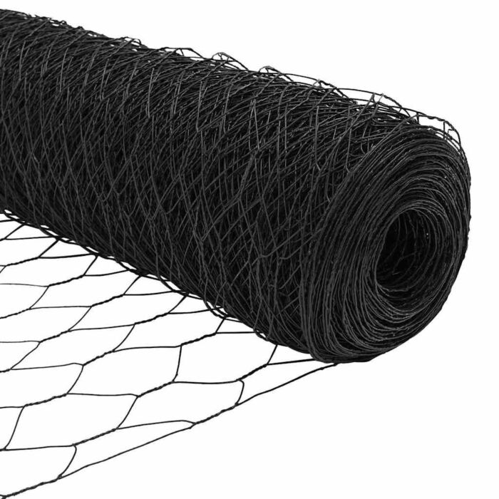 Vidaxl Hexagon Fence Grey 1.2x50 M Steel, Vidaxl Fence Posts With Base Plates 13 Pcs Ø32mm 68.5cm Galvanised Steel