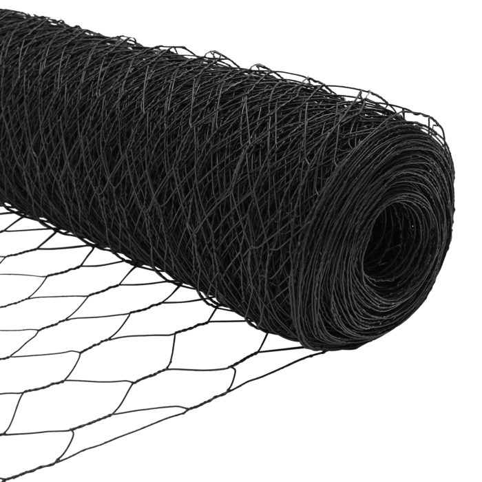 Vidaxl Hexagon Fence Grey 1.2x50 M Steel, Vidaxl Fence Posts With Base Plates 13 Pcs Ø32mm 68.5cm Galvanised Steel
