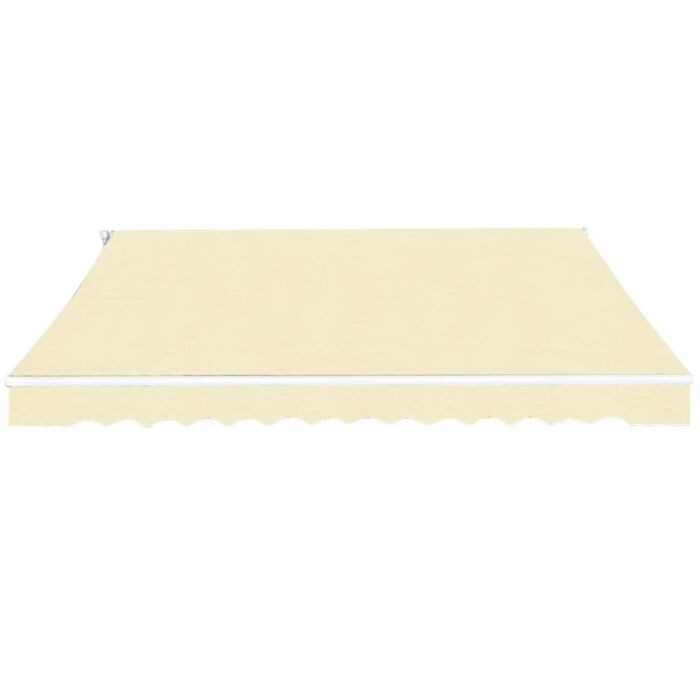Vidaxl Folding Awning Manual Operated 400 Cm Cream