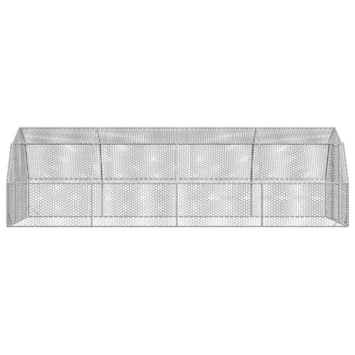 Vidaxl Chicken Run 2.5x8x2.25 M Galvanised Steel