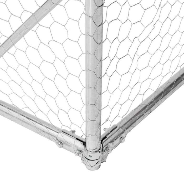 Vidaxl Chicken Run 2.5x8x2.25 M Galvanised Steel