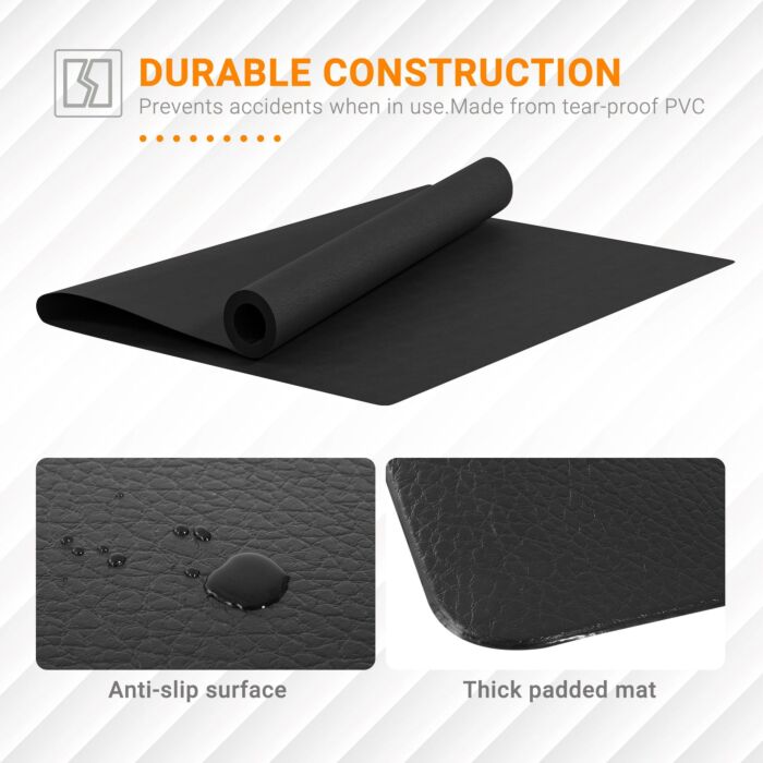 Homcom Thick Equipment Mat Gym Fitness Treadmill Exercise Bike Protect Floor Non-slip