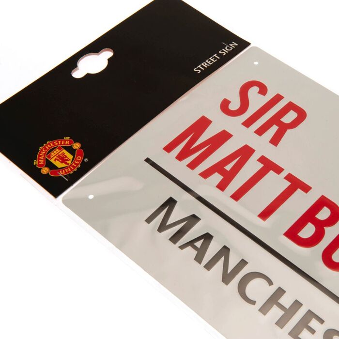 Manchester United Fc Sir Matt Busby Way Street Sign