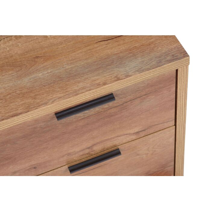 Stockwell 1 Drawer Bedside Rustic Oak