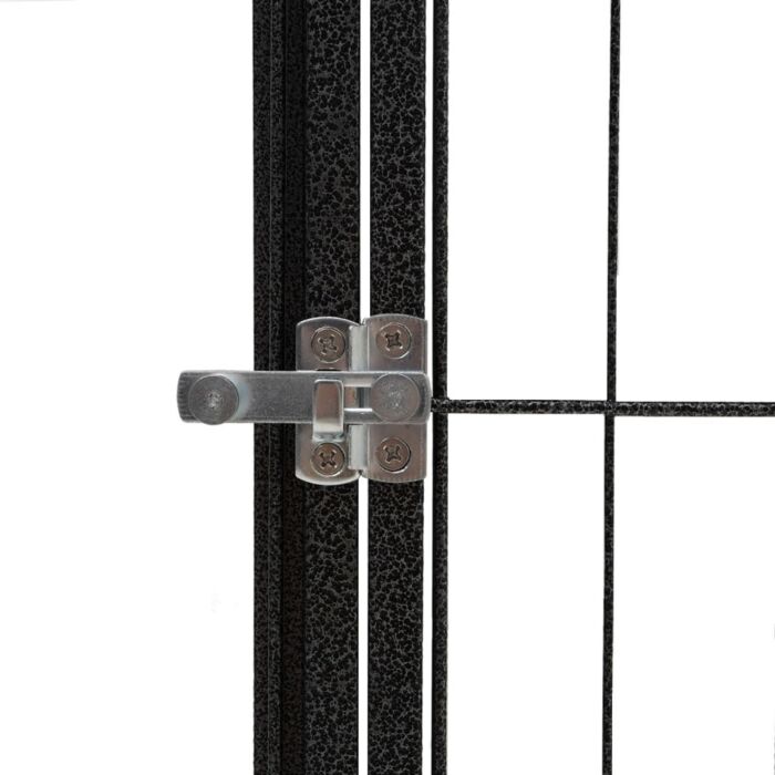 Vidaxl 24-panel Dog Playpen Black 100x50 Cm Powder-coated Steel