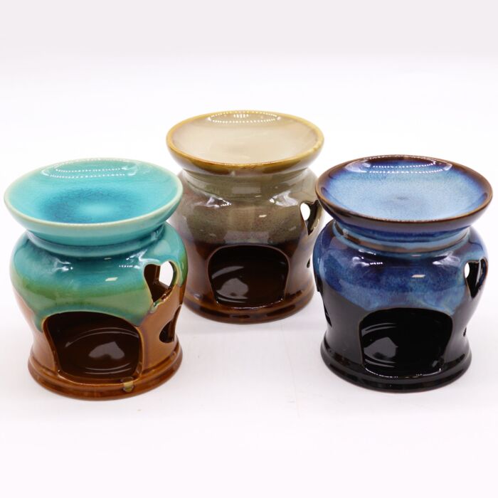 Classic Rustic Oil Burner - Heart Cut-out - Assorted