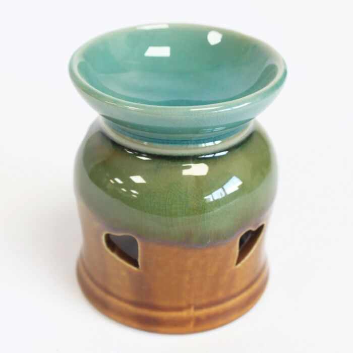 Classic Rustic Oil Burner - Heart Cut-out - Assorted