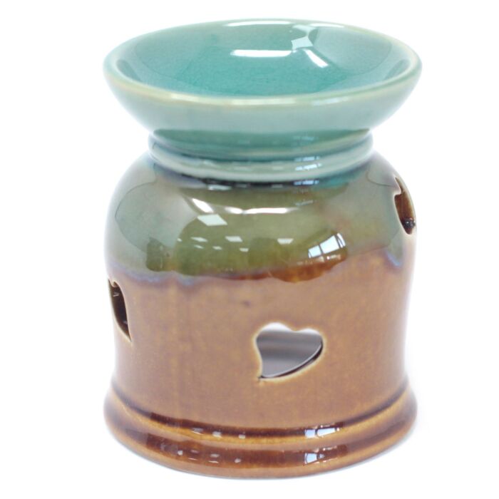 Classic Rustic Oil Burner - Heart Cut-out - Assorted