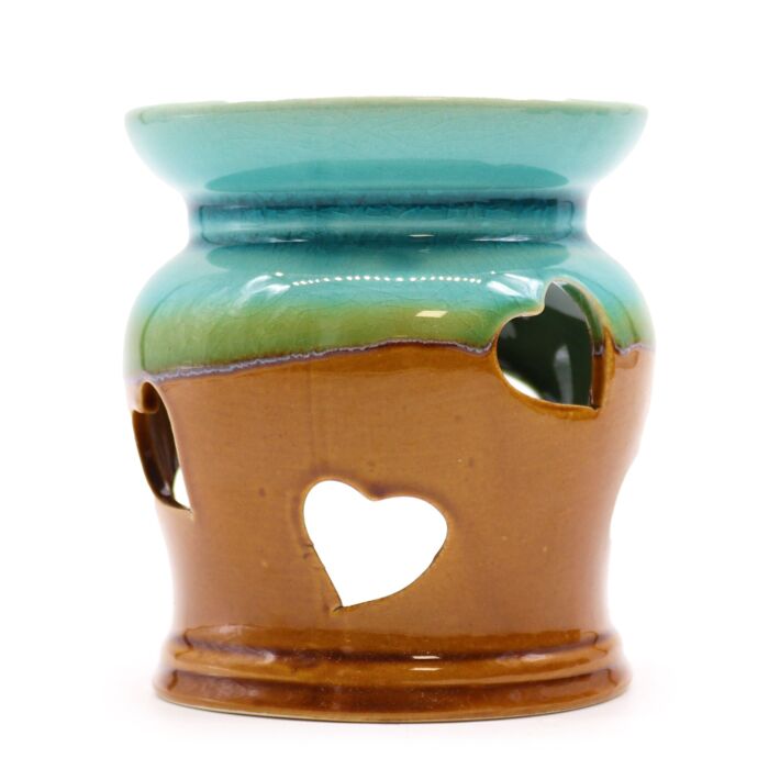 Classic Rustic Oil Burner - Heart Cut-out - Assorted