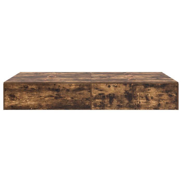 Vidaxl Storage Bed Frame Smoked Oak 120x200 Cm