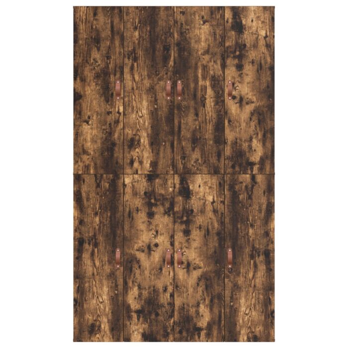 Vidaxl Storage Bed Frame Smoked Oak 120x200 Cm
