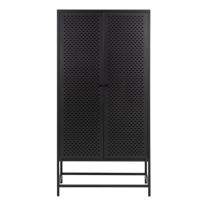 Newcastle 2 Door Cabinet In Matt Black