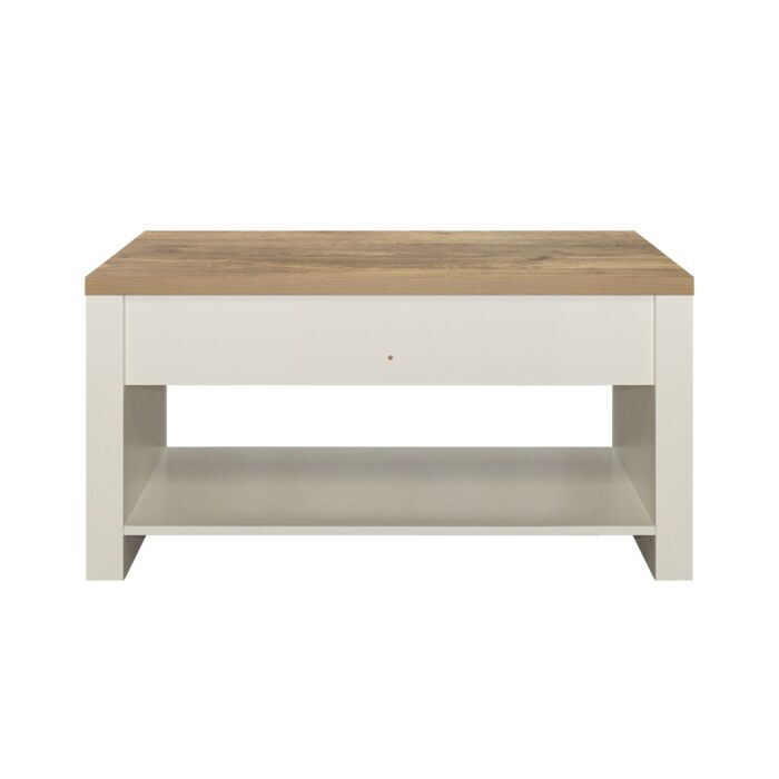 Highgate 2 Drawer Coffee Table Cream & Oak