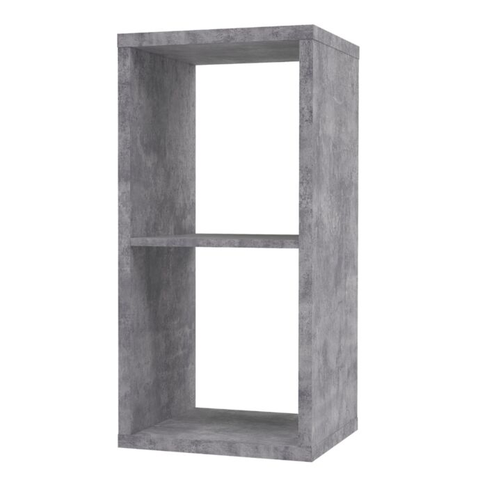 Mauro 1 Shelf Storage Unit In Concrete Grey