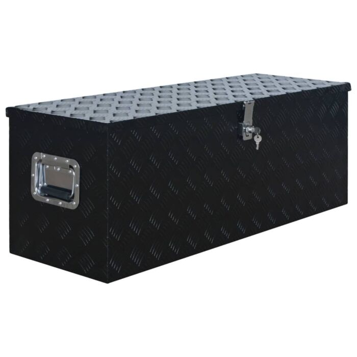 Vidaxl Aluminium Box 1085x370x400 Mm Black
