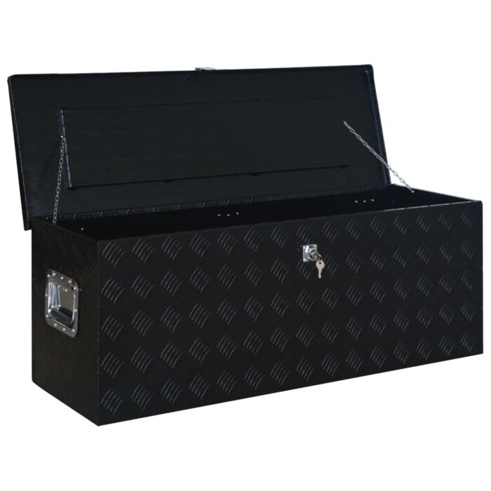 Vidaxl Aluminium Box 1085x370x400 Mm Black