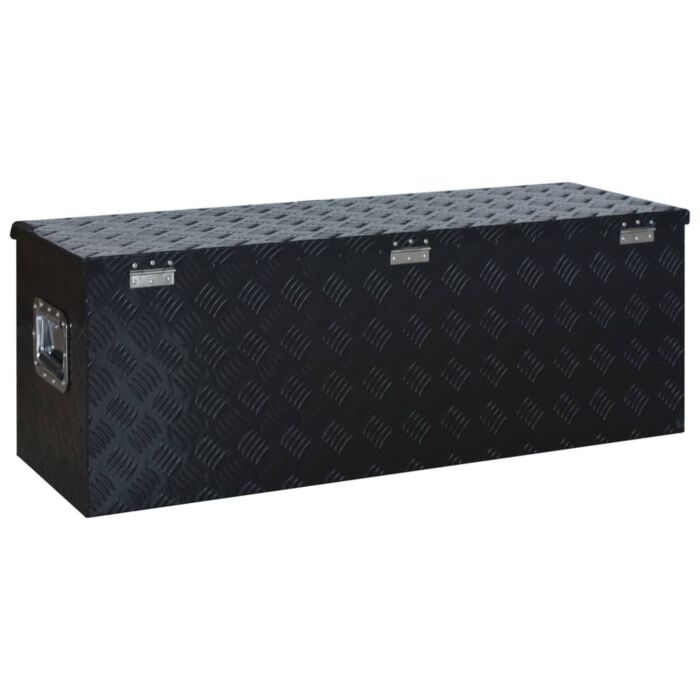 Vidaxl Aluminium Box 1085x370x400 Mm Black