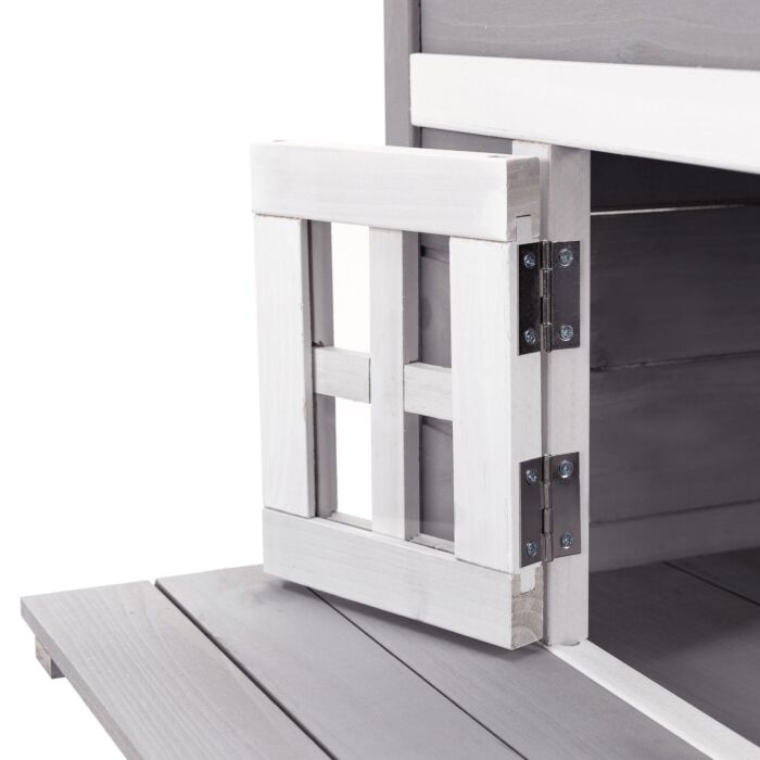 Pawhut 3 Tier Wooden Kitten Shelter For Indoor, Outdoor