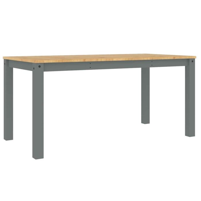 Vidaxl 5 Piece Dining Set Panama Grey Solid Wood Pine