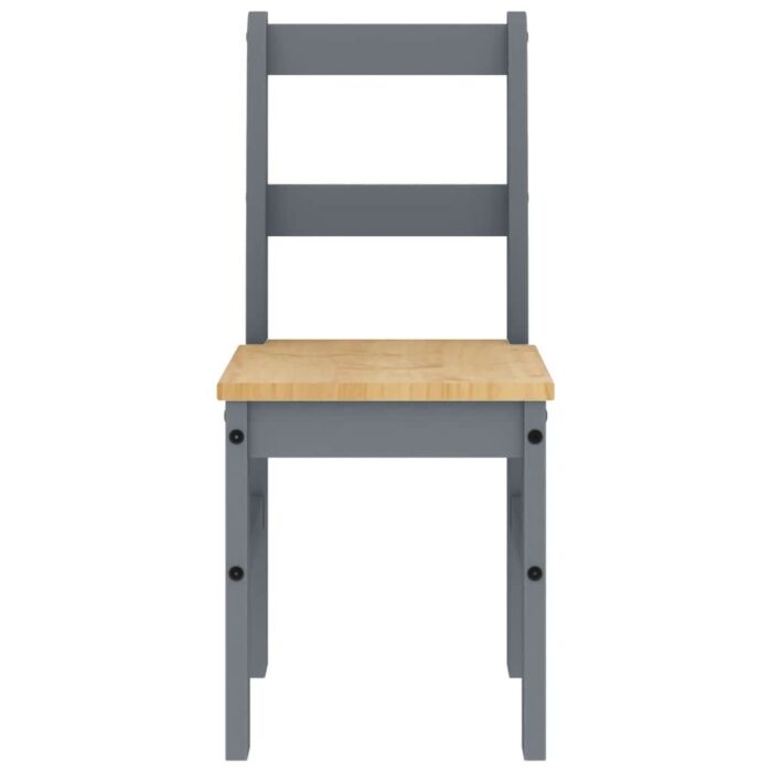 Vidaxl 5 Piece Dining Set Panama Grey Solid Wood Pine
