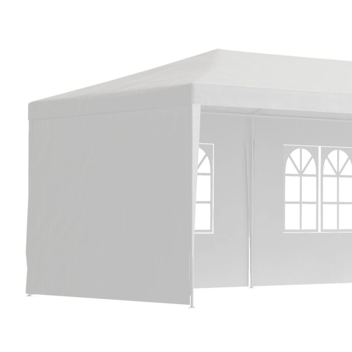 Outsunny 9 X 3m Garden Gazebo Marquee Party Wedding Tent Canopy - White