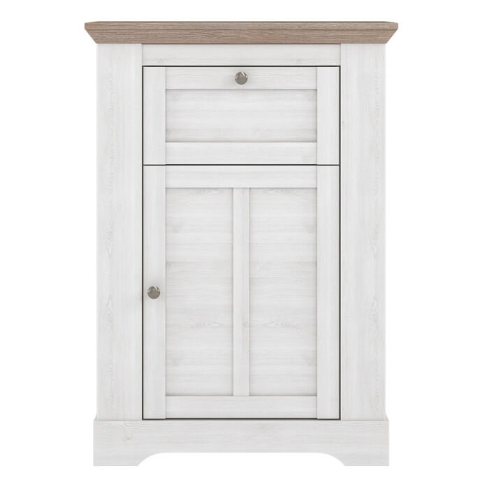 Illopa Chest Of Drawers In Oak Nelson/snowy Oak