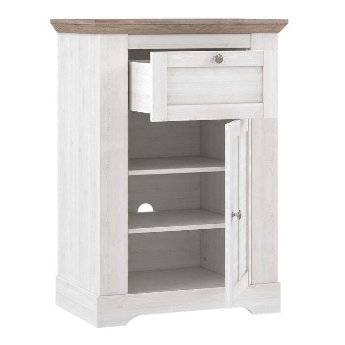 Illopa Chest Of Drawers In Oak Nelson/snowy Oak