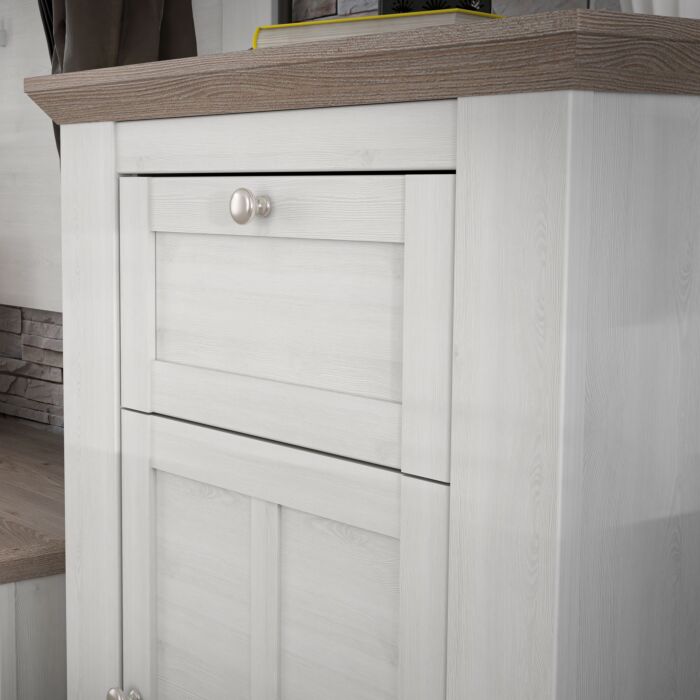 Illopa Chest Of Drawers In Oak Nelson/snowy Oak