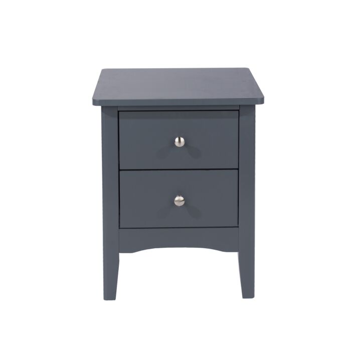 Como Blue 2 Petite Drawer Bedside Cabinet
