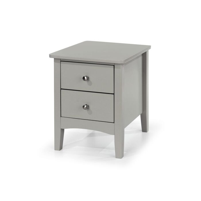 Como Grey 2 Petite Drawer Bedside Cabinet