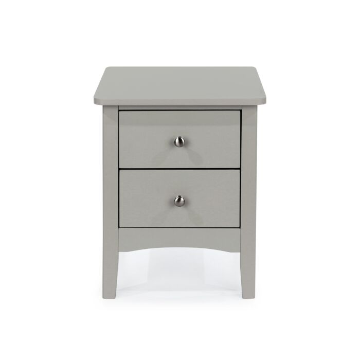 Como Grey 2 Petite Drawer Bedside Cabinet