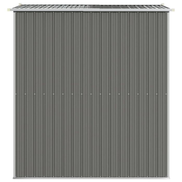 Vidaxl Garden Shed Light Grey 192x191x223 Cm Galvanised Steel