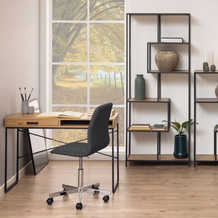 Seaford Office Desk With 1 Drawer In Oak