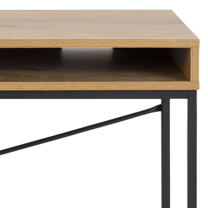 Seaford Office Desk With 1 Drawer In Oak