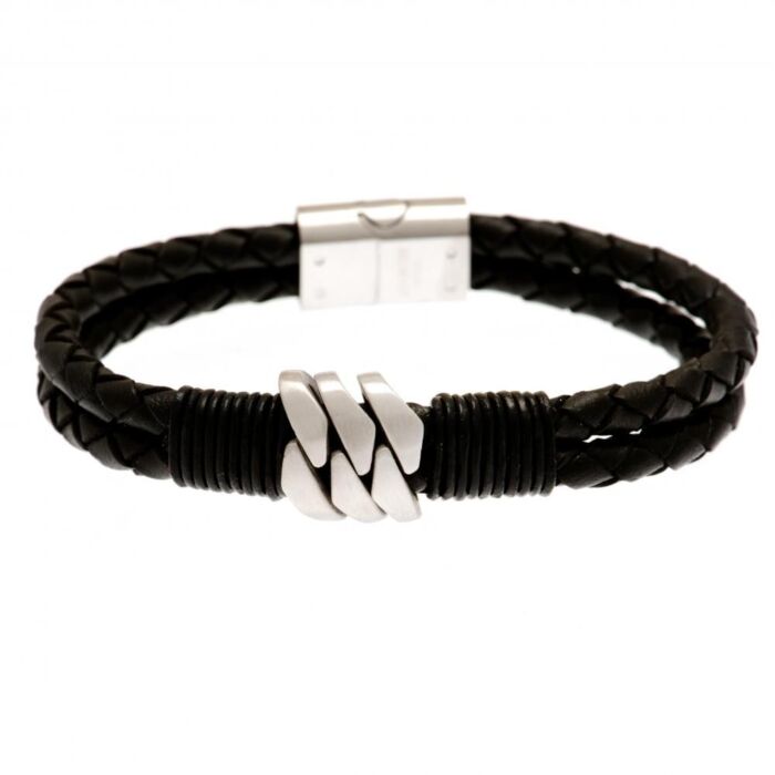 Manchester City Fc Leather Bracelet