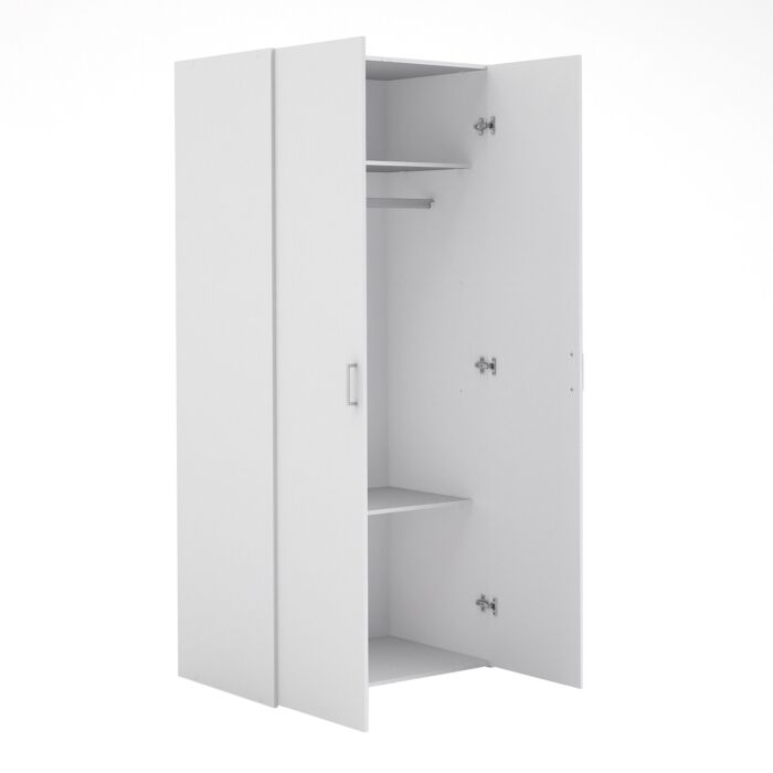 Space Wardrobe With 2 Doors White 1750