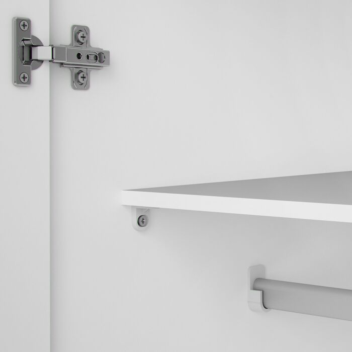 Space Wardrobe With 2 Doors White 1750