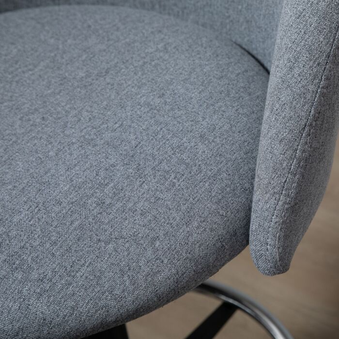 Vinsetto Ergonomic Drafting Chair Adjustable Height W/ 5 Wheels Padded Seat Footrest 360° Swivel Freely Comfortable Versatile Use