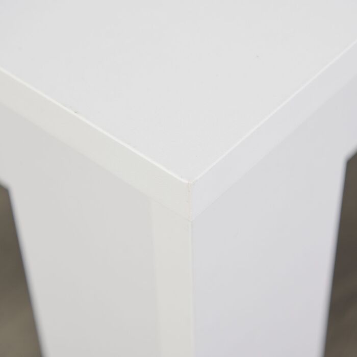 Homcom Kitchen Dining Table And 2 Benches Set, Table And Chairs Set For Limited Space, White