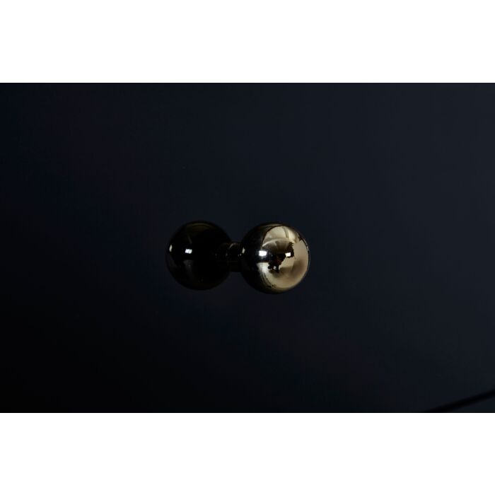 Fenwick 4 Drawer Chest Black & Gold
