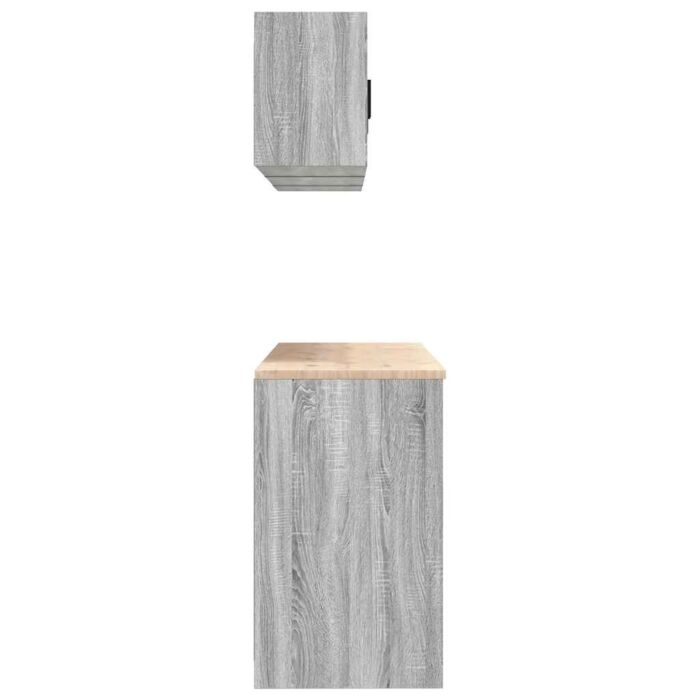 Vidaxl Garage Cabinets 6 Pcs Grey Sonoma Engineered Wood