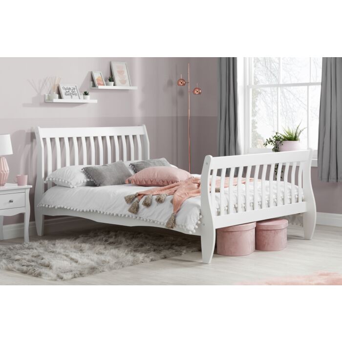 Belford Double Bed White